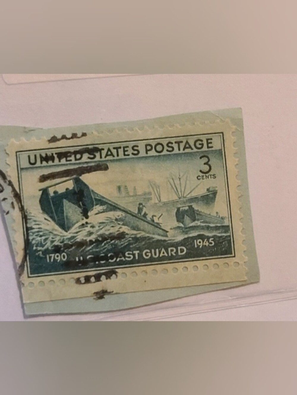 Vintage United States Postage Stamp Print 3cent